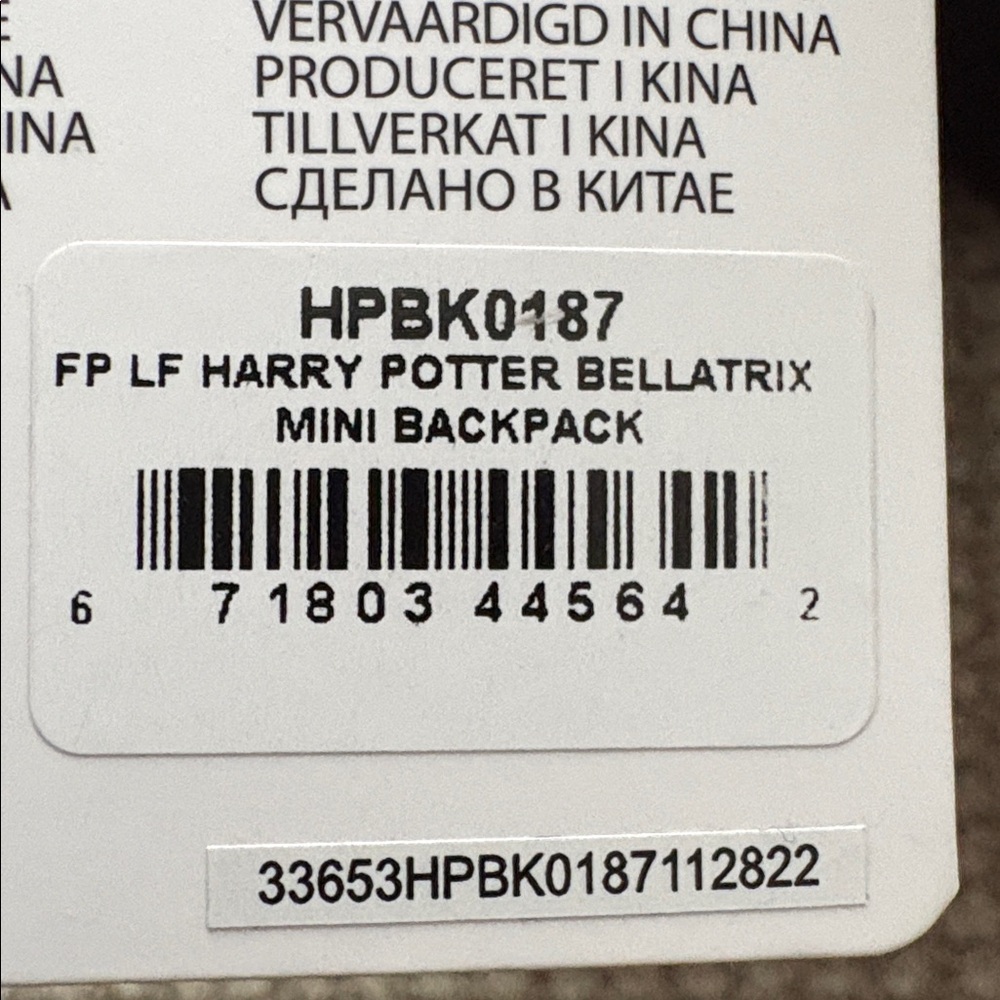 Bellatrix Lestrange Loungefly Mini Backpack NWT - image 9